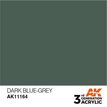 AK Interactive AK11164 Dark Blue-Grey Acrylic Paint 17ml (3rd Generation)